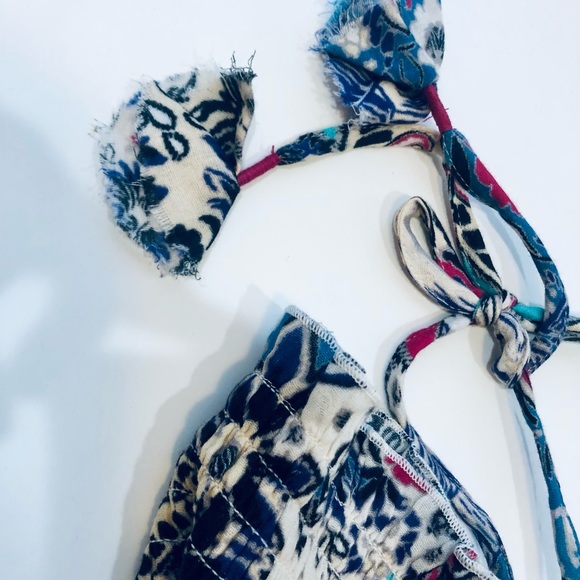 By Anthropologie Smocked Gauze Criss-Cross Dress.  XS. - Picture 9 of 11